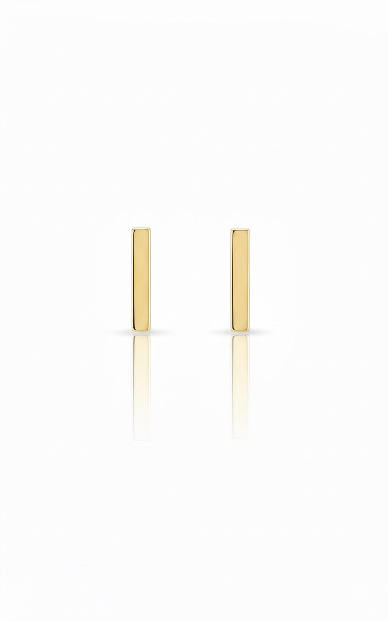 18K Gold Half Set with Modern Bar Design