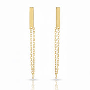 18K Gold Half Set with Modern Bar Design