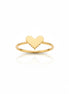 18K Gold Heart Ring