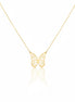 18K Gold Butterfly Necklace