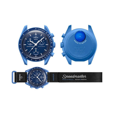 Swatch x Omega Bioceramic Moonswatch Mission to Neptune.