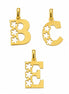 18K  Solid Gold Initial Letter Pendant.