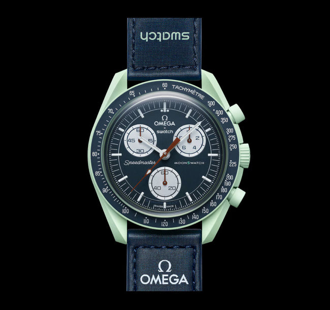 Swatch x Omega Bio ceramic Moon swatch Mission to Earth.