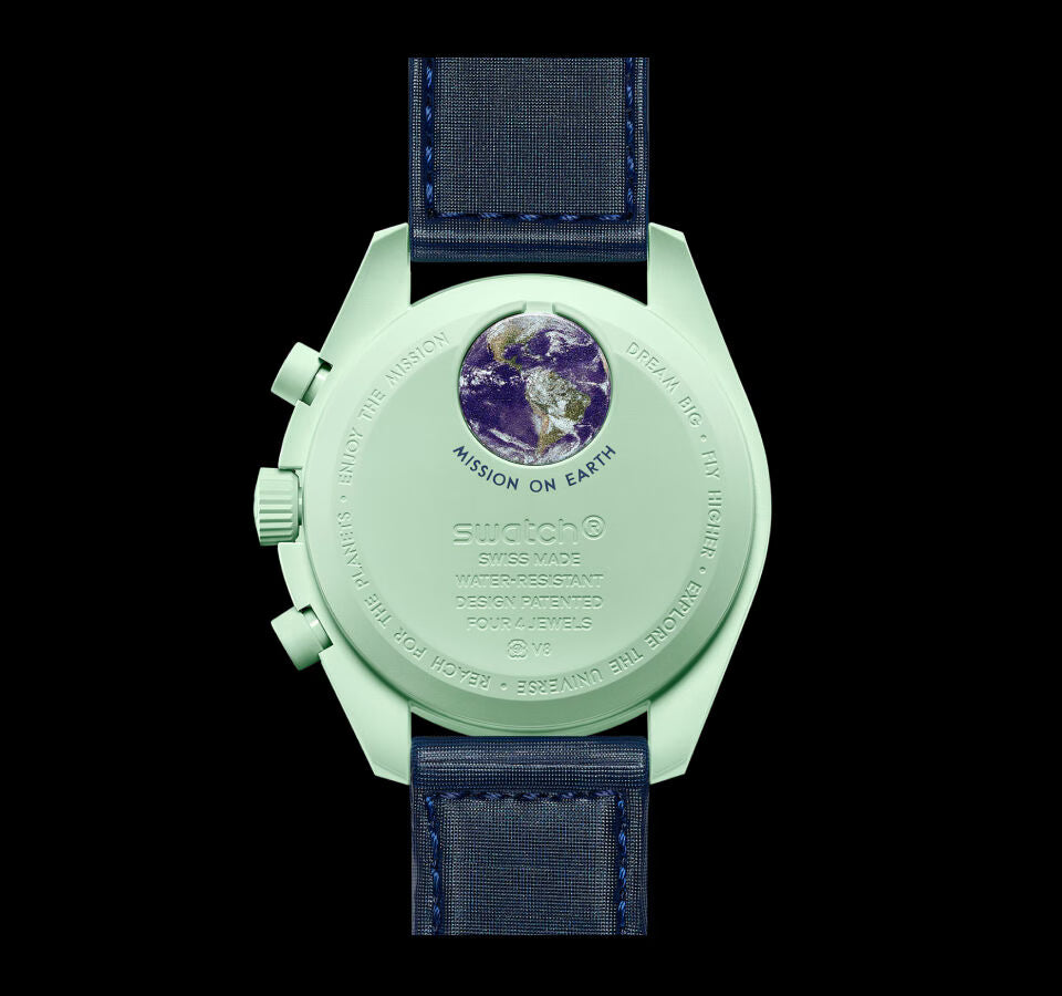 Swatch x Omega Bio ceramic Moon swatch Mission to Earth.