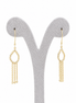 18K God Tassel Drop Earrings for Women.