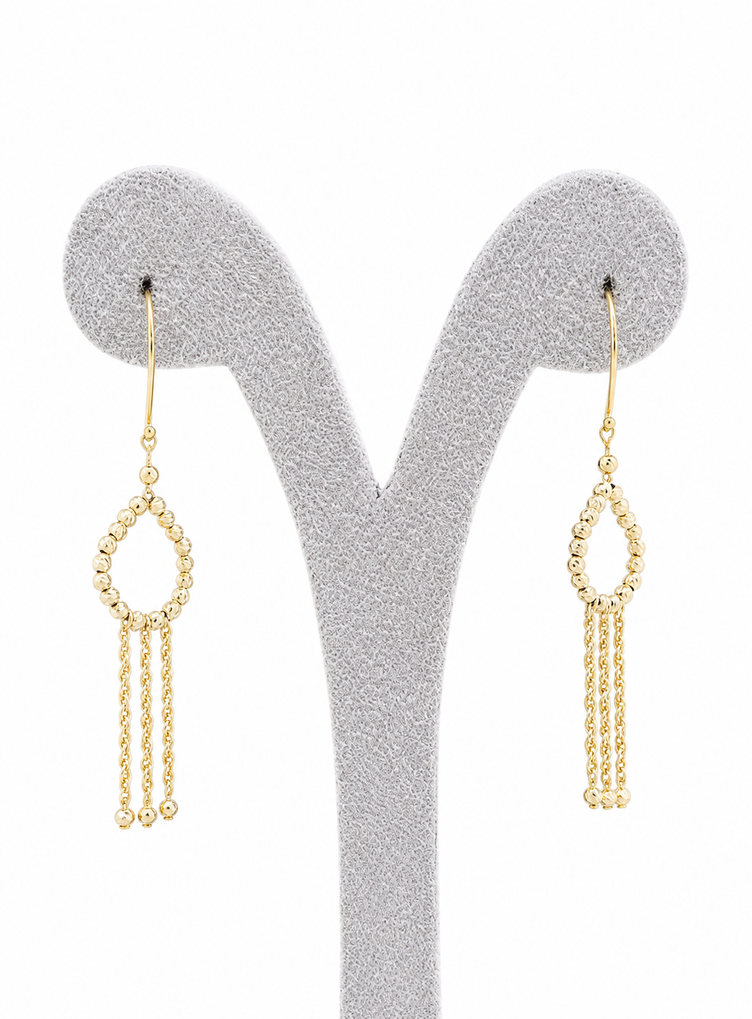 18K God Tassel Drop Earrings for Women.