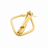 18K Gold Geometric Hoop Earrings for Women.