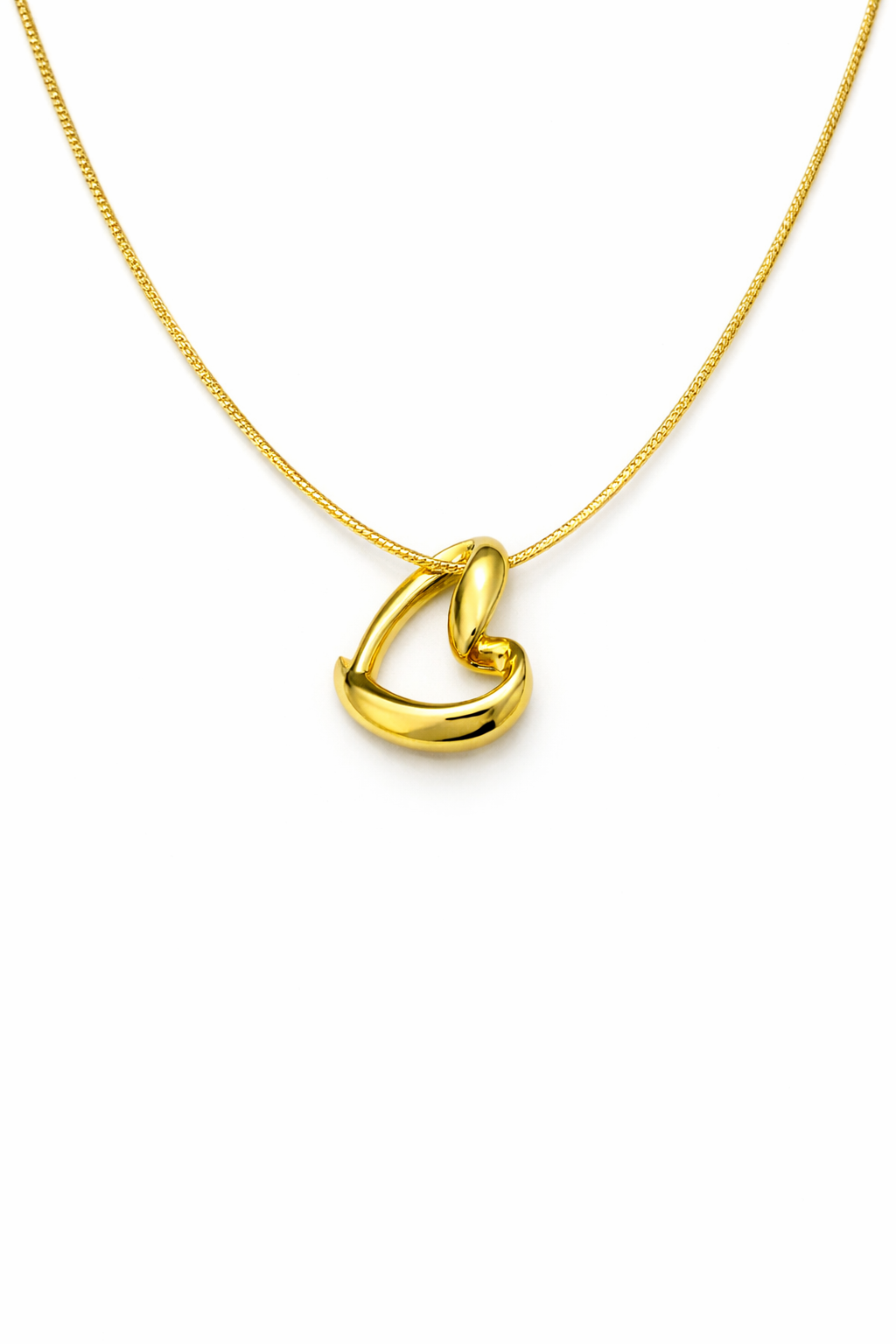 18K Gold Initial Pendant Necklace – Personalized Luxury Gift