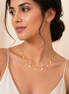 18K Gold Butterfly Charm Necklace for Women – Dainty Layering Chain with Dangling Charms, Elegant Minimal Jewelry Gift.