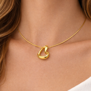 18K Gold Initial Pendant Necklace – Personalized Luxury Gift