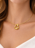 18K Gold Initial Pendant Necklace – Personalized Luxury Gift
