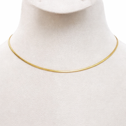 18K Gold Snake Chain Necklace.