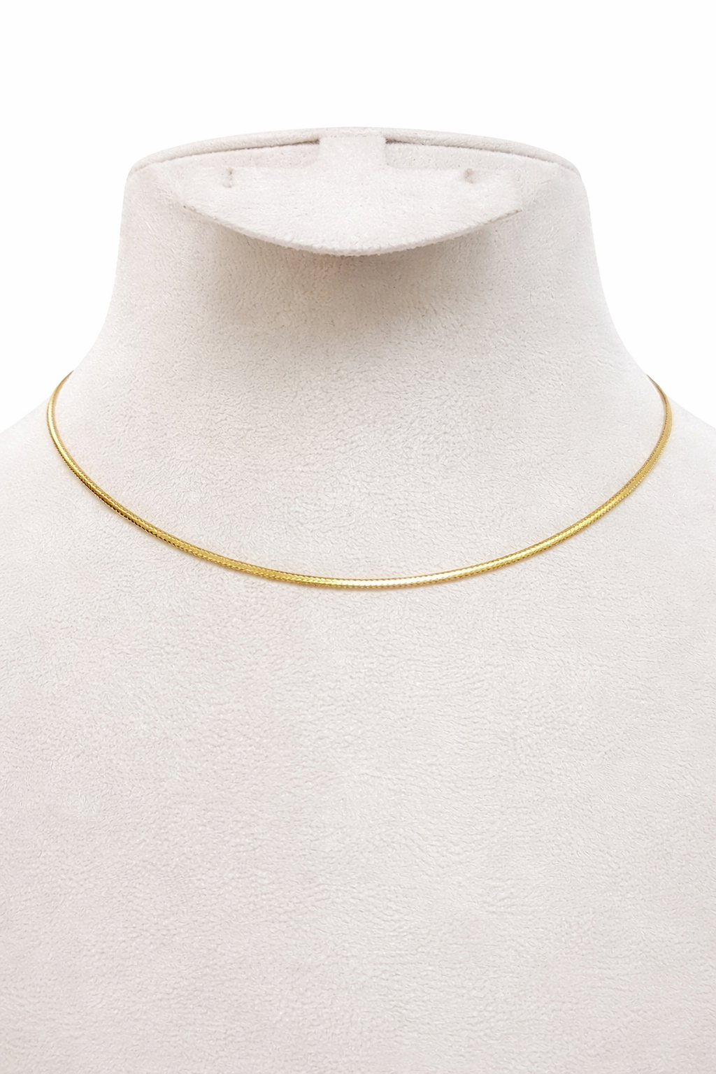 18K Gold Snake Chain Necklace.