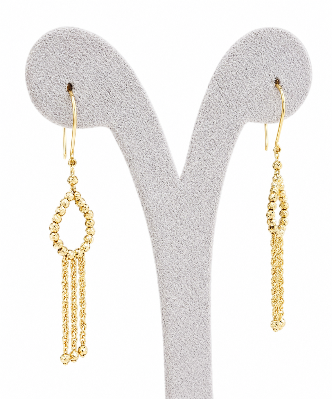 18K God Tassel Drop Earrings for Women.