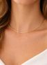18K Gold Snake Chain Necklace.