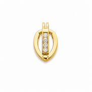 18K Gold Oval Hoop Earrings for Women.