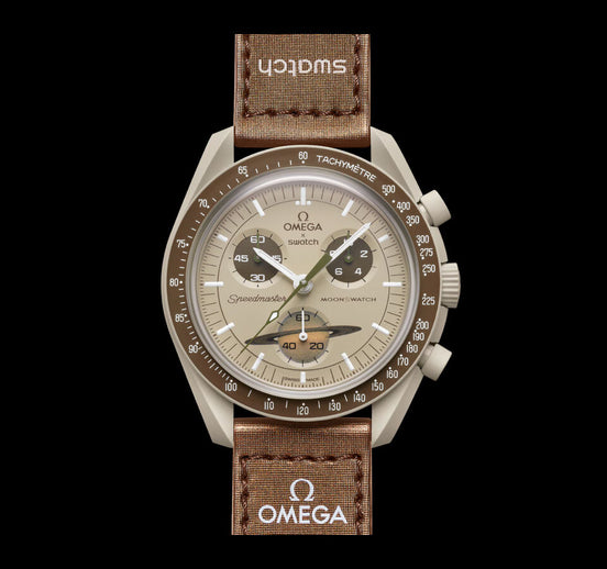 Swatch x Omega Bio ceramic Moon swatch Mission to Saturn.