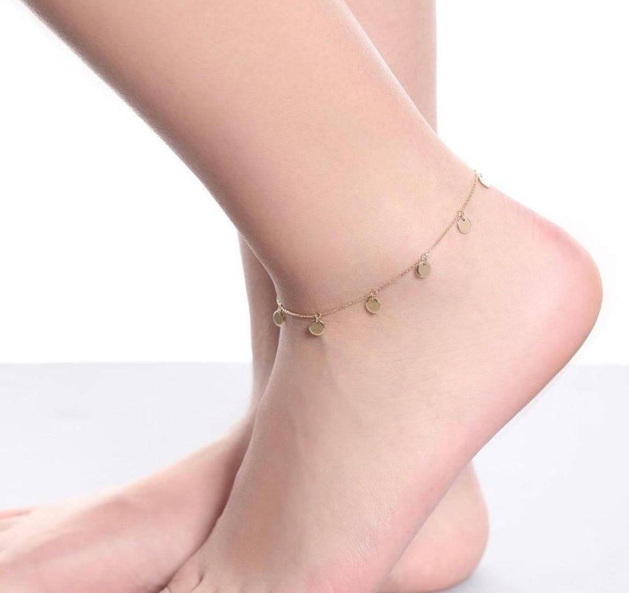 Buy 18k Gold Vermeil Chain Anklet, Gold Chain Anklet, Dainty Chain Anklet,  Chain Anklet Gold, Gold Anklet, Anklet Gold, Gold Beaded Anklet Online in  India - Etsy