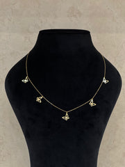 18K Gold Butterfly Half Set - navidjewellery