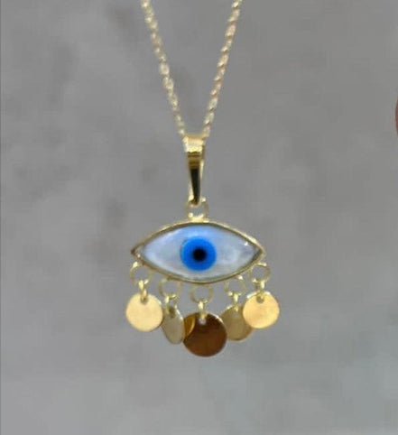 18k Gold EvilEye Set - navidjewellery