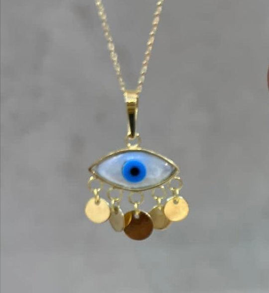 18k Gold EvilEye Set - navidjewellery