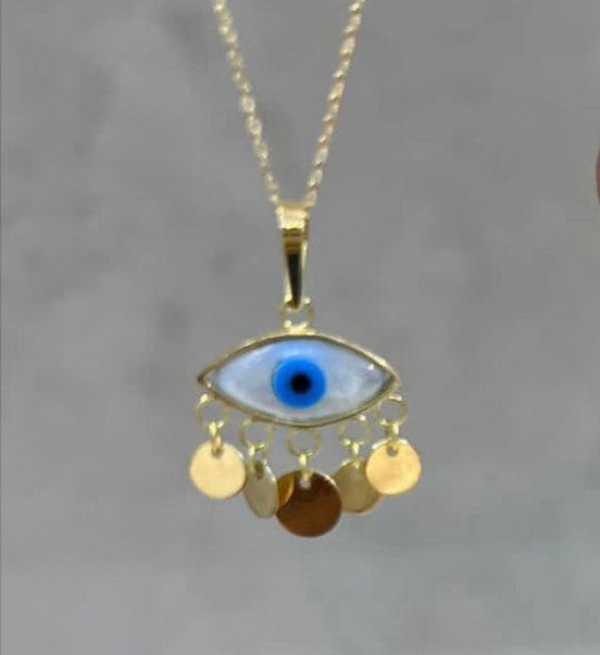 18k Gold EvilEye Set - navidjewellery