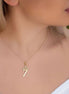 18K Gold Letter Necklace - navidjewellery
