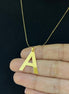 18K Gold Letters pendant - navidjewellery