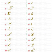 18K Gold Letters pendant - navidjewellery