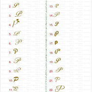 18K Gold Letters pendant - navidjewellery
