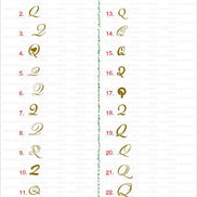18K Gold Letters pendant - navidjewellery