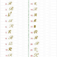18K Gold Letters pendant - navidjewellery