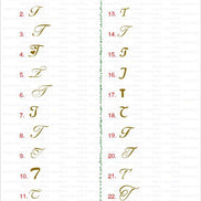 18K Gold Letters pendant - navidjewellery