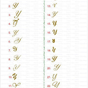 18K Gold Letters pendant - navidjewellery