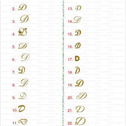 18K Gold Letters pendant - navidjewellery