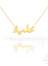 18K Gold Name Necklace Arabic - navidjewellery