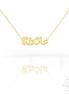 18K Gold Name Necklace Arabic - navidjewellery