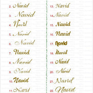 18K Gold Name Necklace - navidjewellery