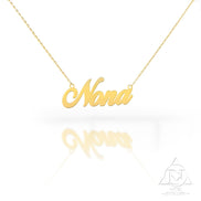 18K Gold Name Necklace - navidjewellery