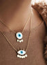 18K Gold Necklace Evil-eye - navidjewellery