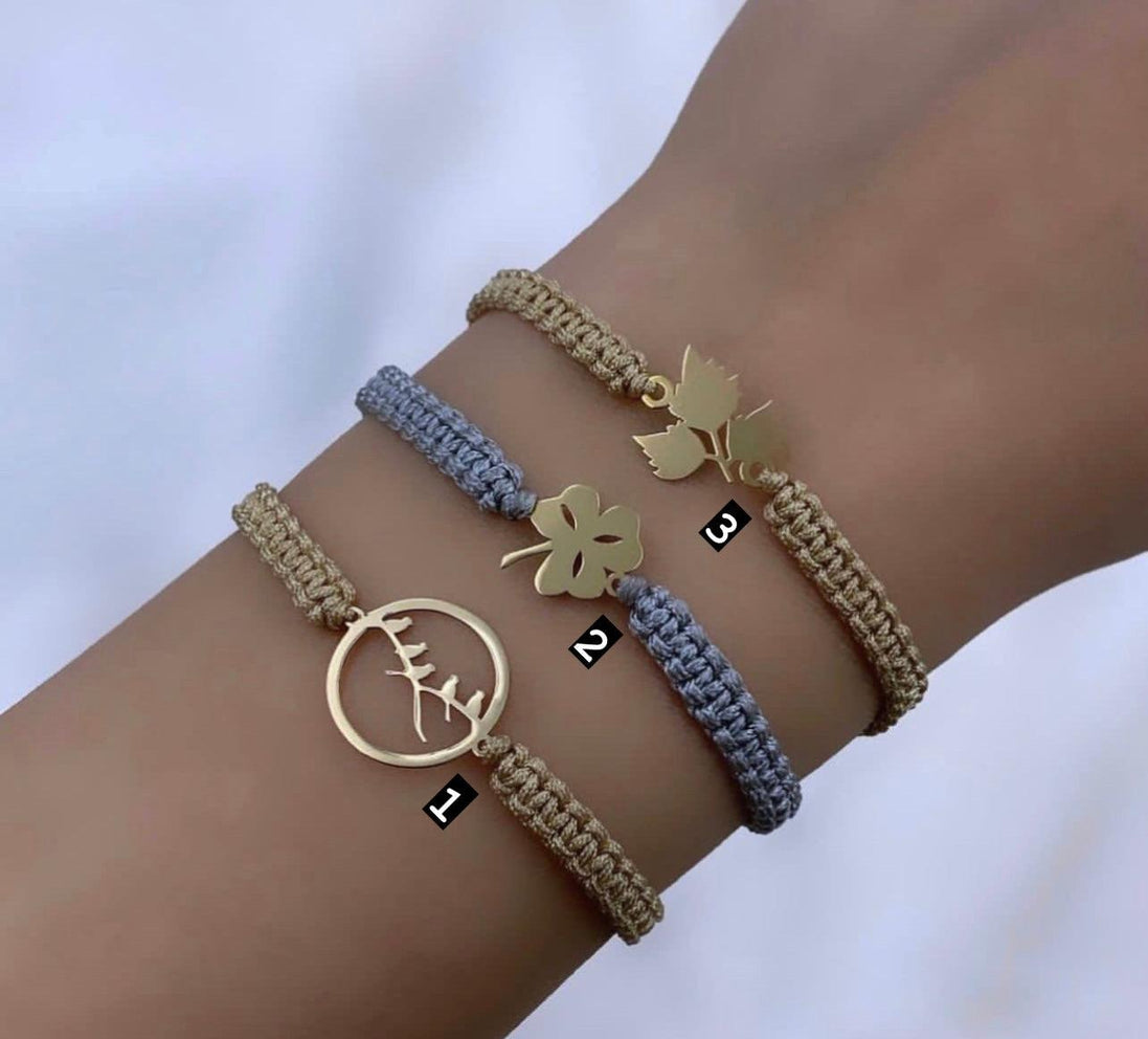 18K Gold, Silk Thread - navidjewellery