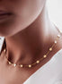 18K Gold Square Necklace - navidjewellery